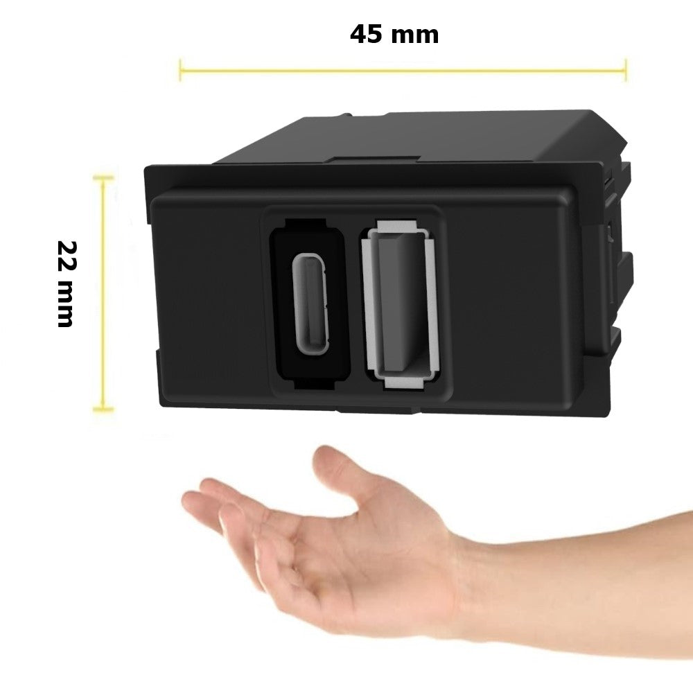 CARGADOR LIVING NOW USB TIPO A-C 1 MOD 100-240V. 50-60HZ