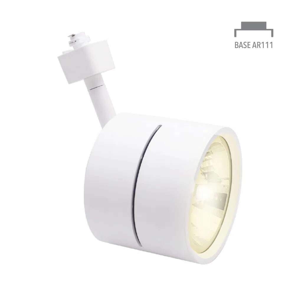 KIT DE 2 PIEZAS DE LÁMPARA DE INTERIOR TECNOLITE AVOIR SPOT PARA RIEL BASE G53 BLANCO