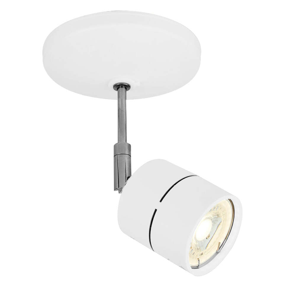 KIT DE 4 LUMINARIOS PARA INTERIOR DE ACENTO MONTAJE SOBREPONER 6W 100-240 VOLTS BASE GU10 COLOR BLANCO TECNOLITE