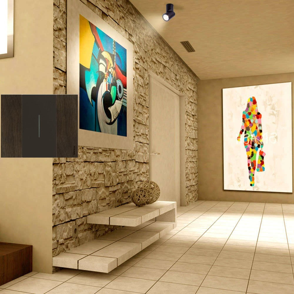 PLACA MADERA DE NOGAL 2 MOD LIVING NOW