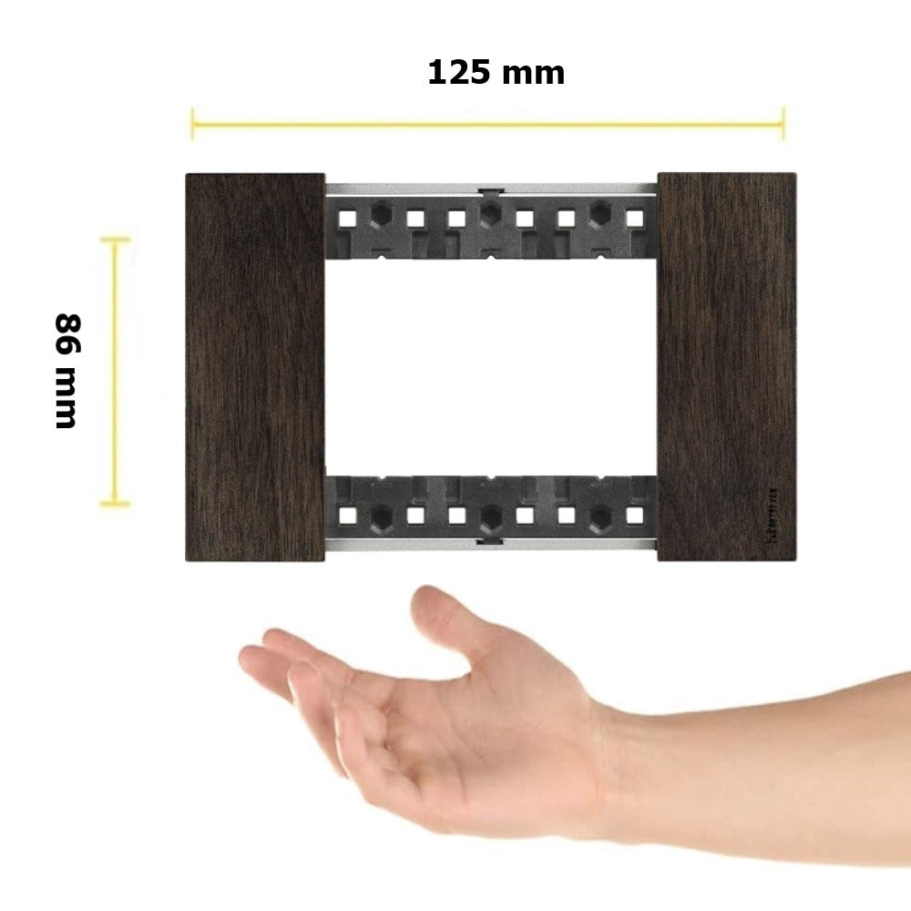 PLACA MADERA DE NOGAL 3 MOD LIVING NOW