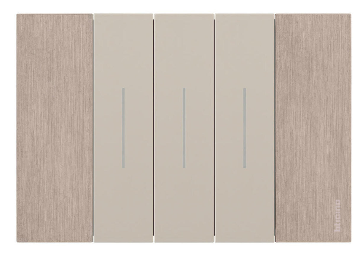 PLACA METALICA COLOR COBRE 3 MODULO MCA LIVING NOW