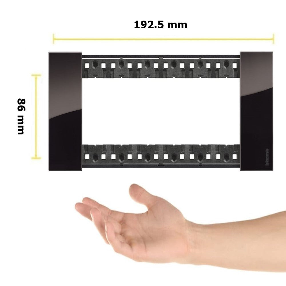 PLACA COLOR NOCHE 6 MOD. BTICINO