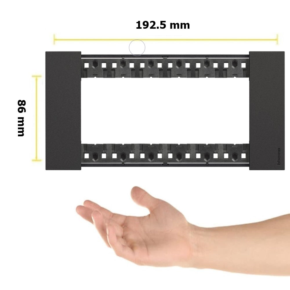 PLACA COLOR NEGRO 6 MOD