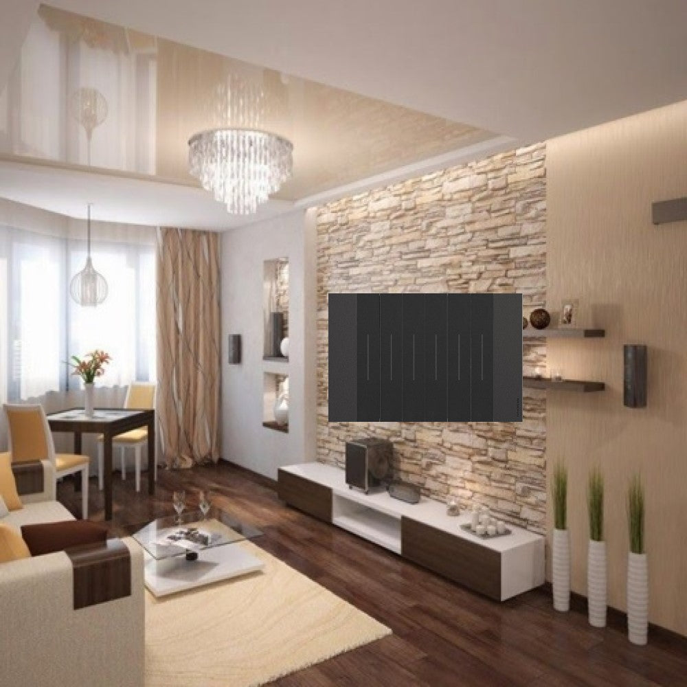 PLACA COLOR NEGRO 6 MOD