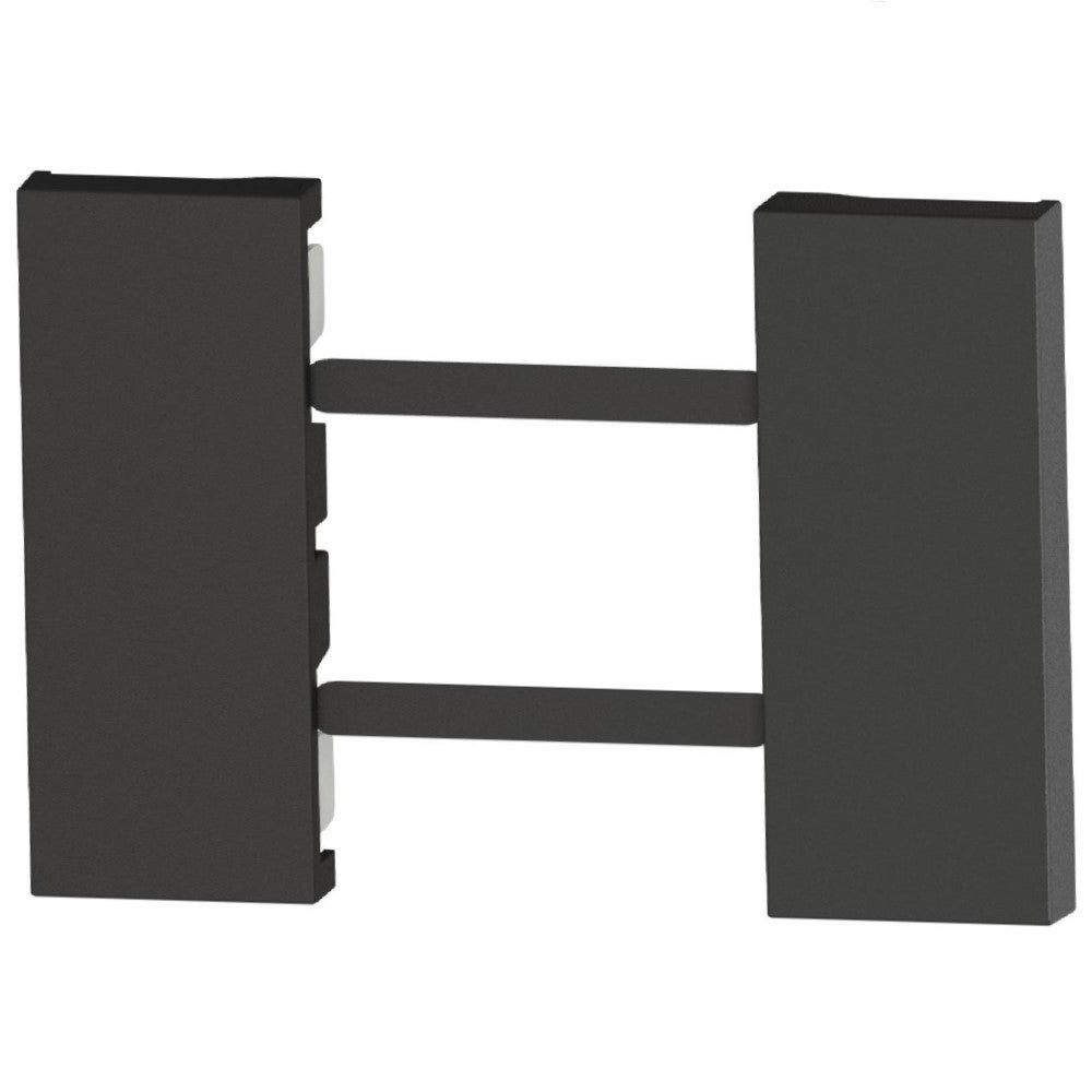 CUBRETECLA TOMACORRIENTE DUPLEX 3 MODULO COLOR NEGRO MCA LIVING NOW