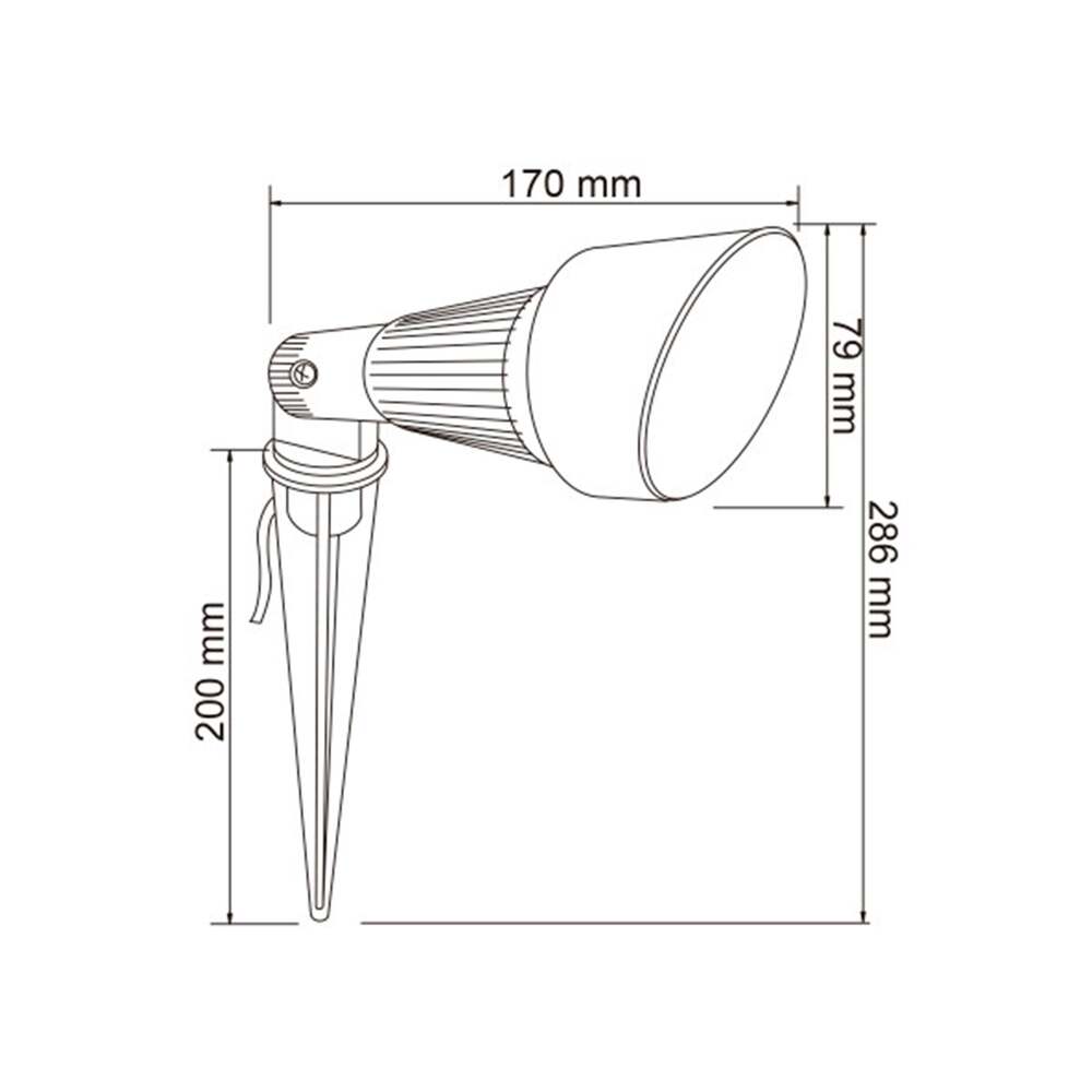 KIT DE 4 PIEZAS DE LÁMPARA DE EXTERIOR BILBAO I TECNOLITE ESTACA BASE GX5.3 IP44 NO INCLUYE FOCO