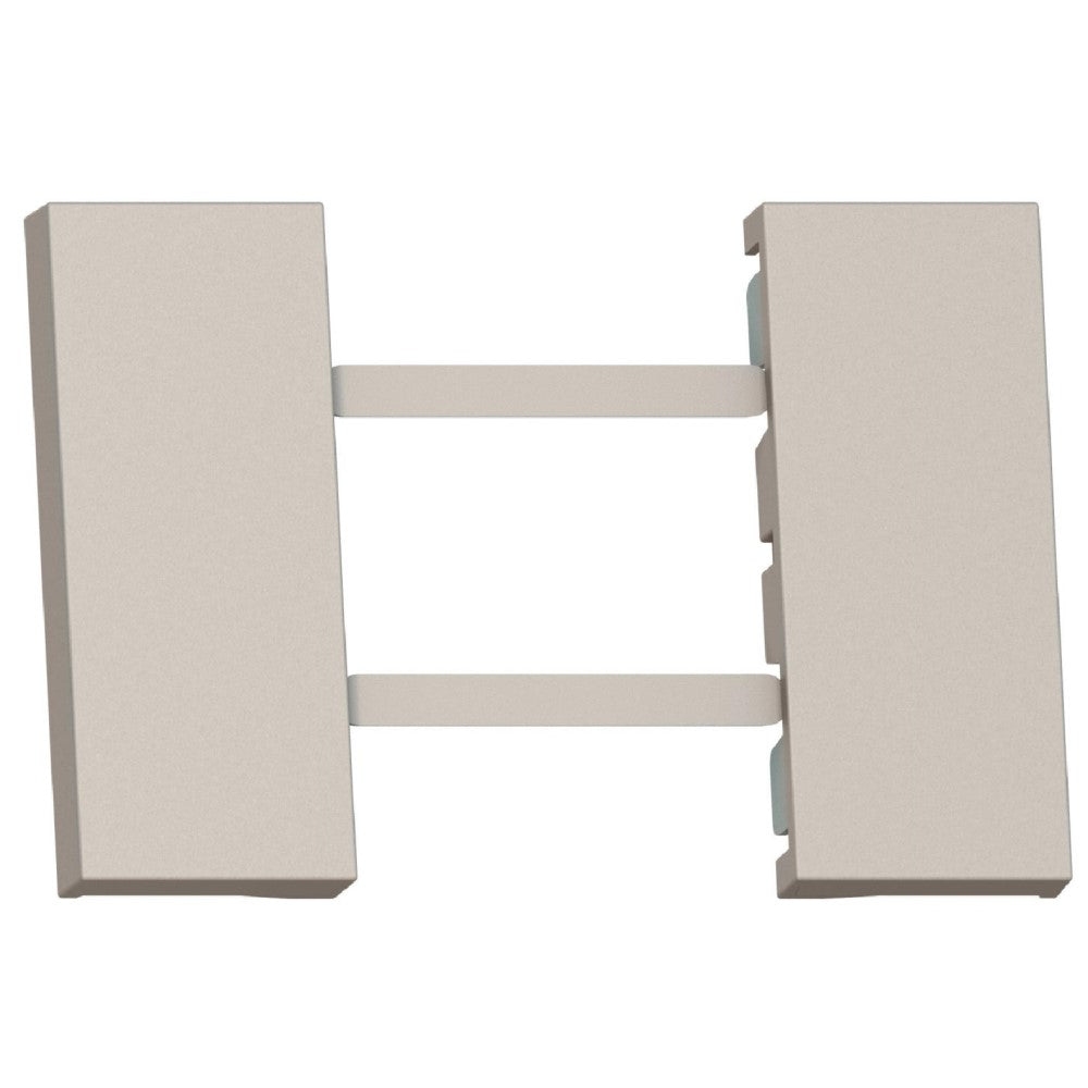 CUBRETECLA TOMACORRIENTE SENCILLA 2 MODULO COLOR ARENA MCA LIVING NOW