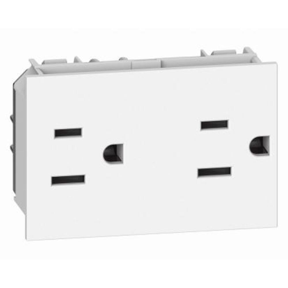 TOMACORRIENTE DUPLEX 2P+T PROTECCION INFANTIL 3 MOD 15A, 127-250V LIVING NOW