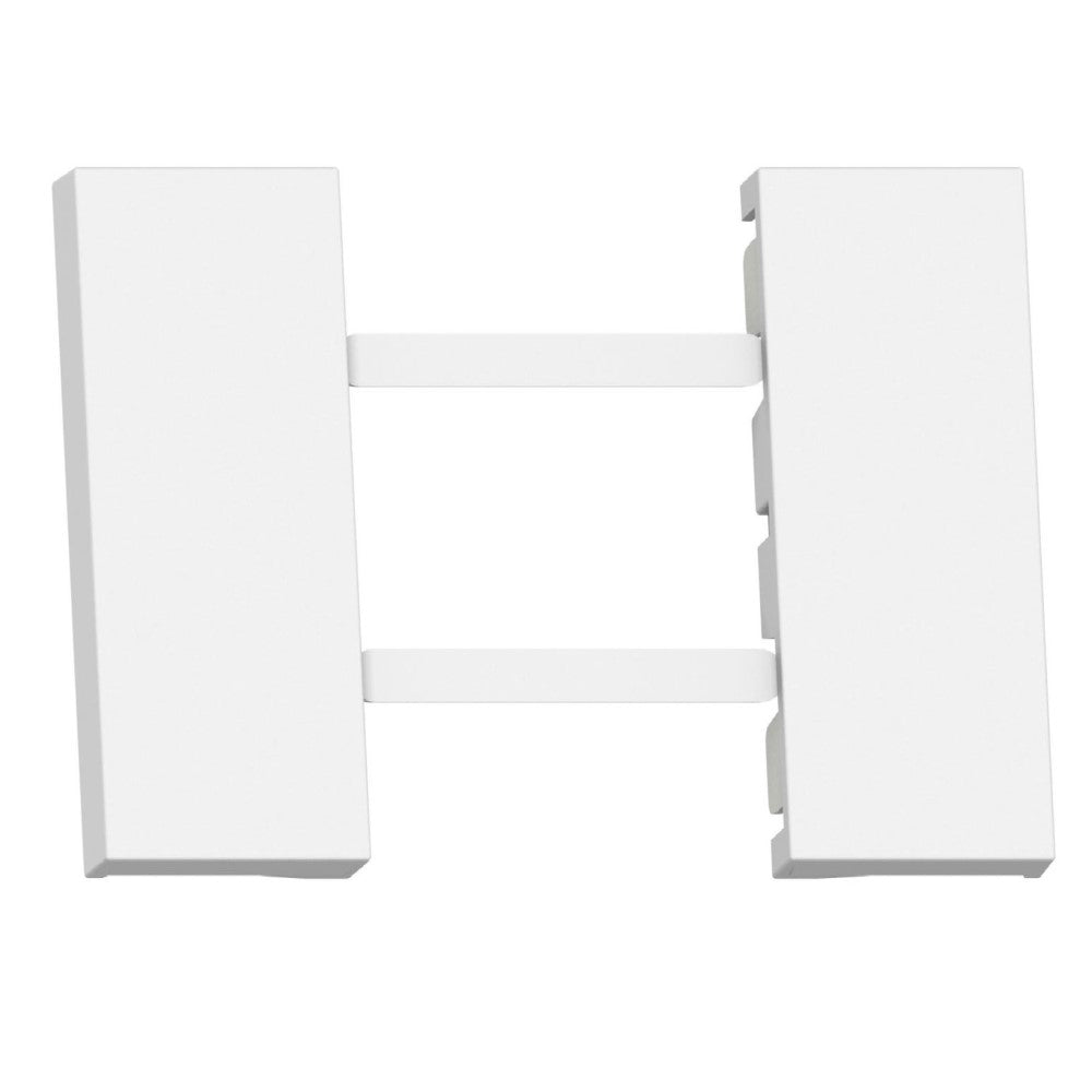 CUBRETECLA TOMACORRIENTE SENCILLA 2 MODULO COLOR BLANCO MCA LIVING NOW