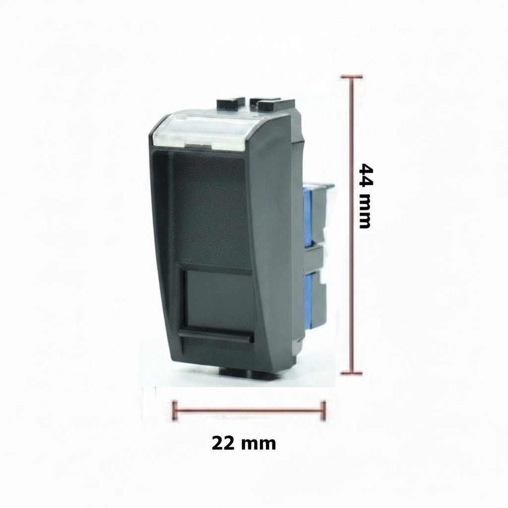 CONECTOR RJ45 UTP TOOLLESS 1 MOD. CAT. 6 NEGRO LIVING LIGHT