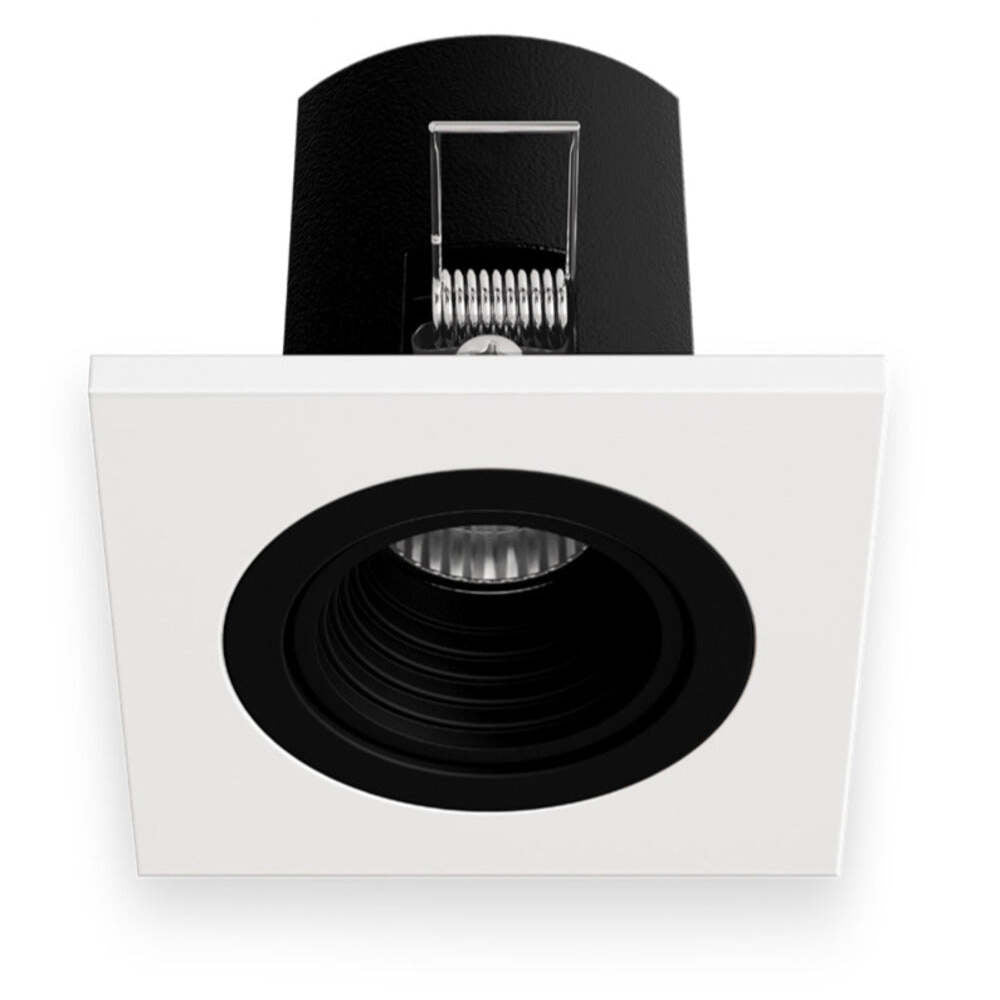 LUMINARIO LED DIRIGIBLE SOBREPONER TECHO FLASH D I 4.4W/100-140V. 40 NEGRO 3000K LUZ CALIDA ELECTROMAG