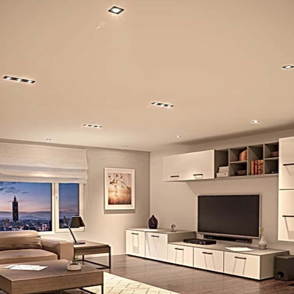 LUMINARIO LED DIRIGIBLE SOBREPONER TECHO FLASH D I 4.4W/100-140V. 40 NEGRO 3000K LUZ CALIDA ELECTROMAG