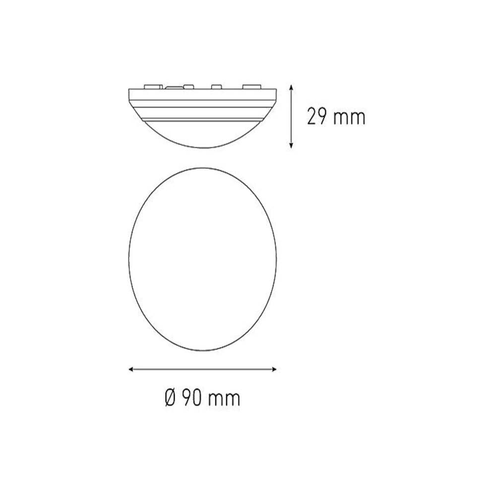 LUMINARIO LED SOBREPONER CEILING 100 5W/100-240V. BLANCO 3000K LUZ CALIDA ELECTROMAG