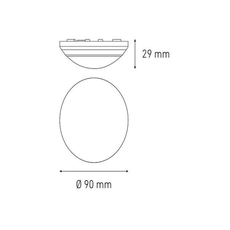 LUMINARIO LED SOBREPONER CEILING 100 5W/100-240V. BLANCO 3000K LUZ CALIDA ELECTROMAG