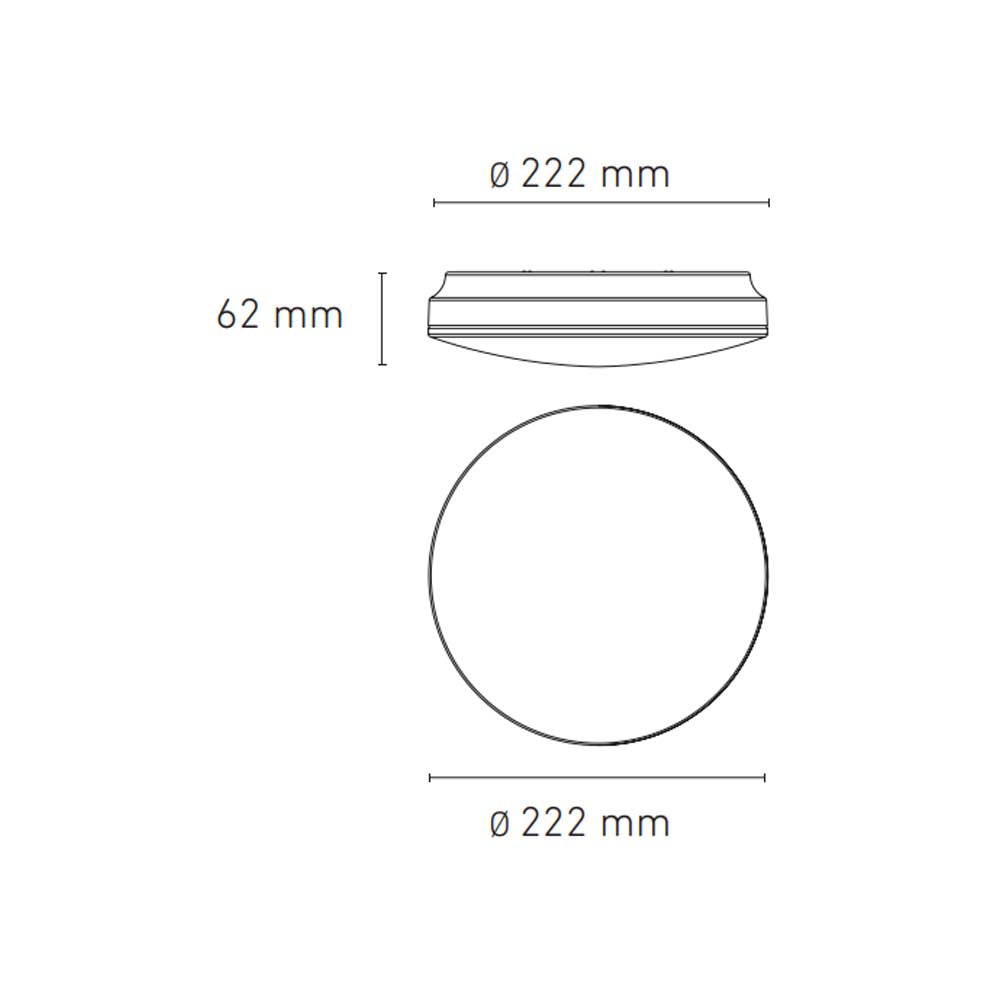 LUMINARIO LED SOBREPONER CL200 14W/100-240V. CHOCOLATE 3000K LUZ CALIDA ELECTROMAG