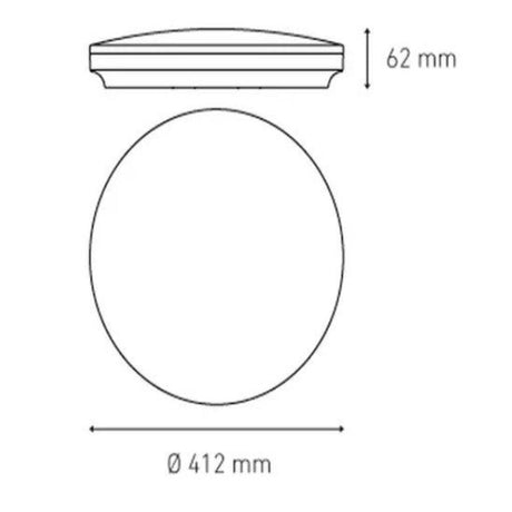 LUMINARIO LED SOBREPONER CL400 28W/100-240V. CHOCOLATE 6000K LUZ DE DIA ELECTROMAG