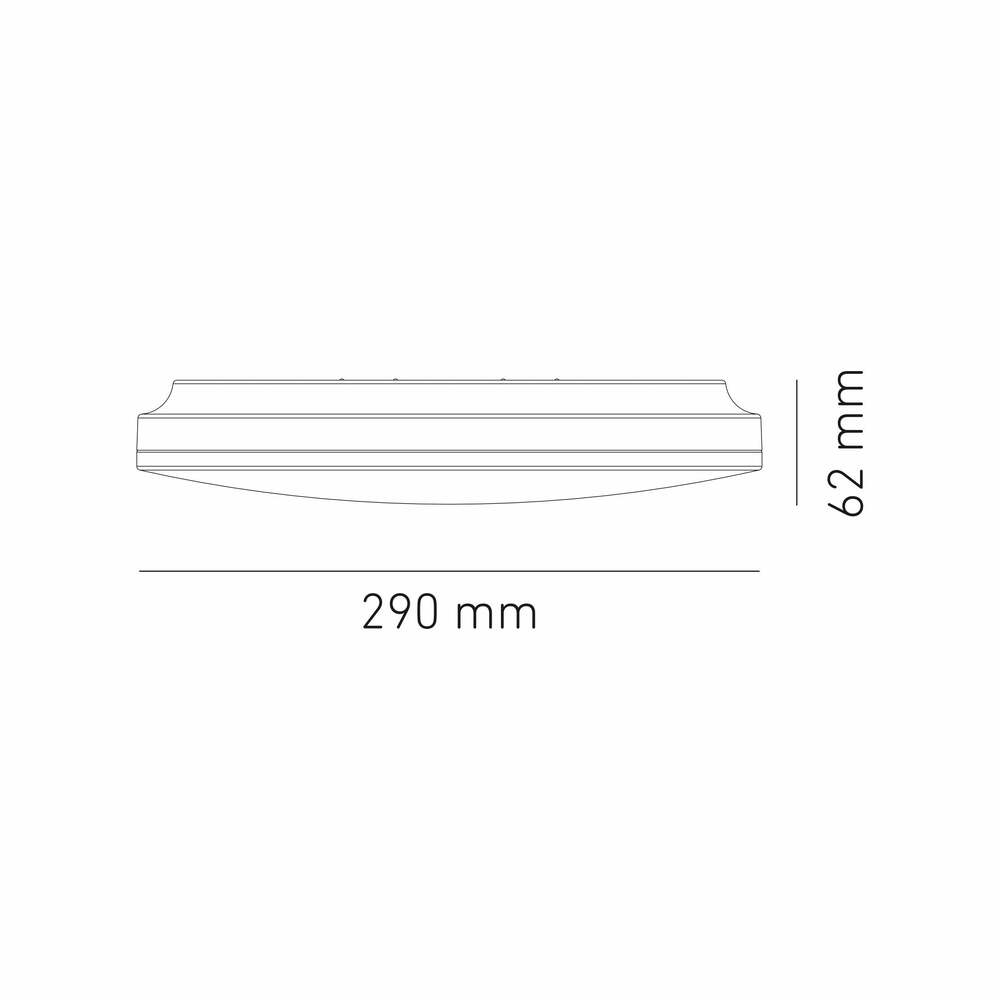 LUMINARIO LED SOBREPONER CL SQ 300 19W/100-240V. CHOCOLATE 3000K LUZ CALIDA ELECTROMAG