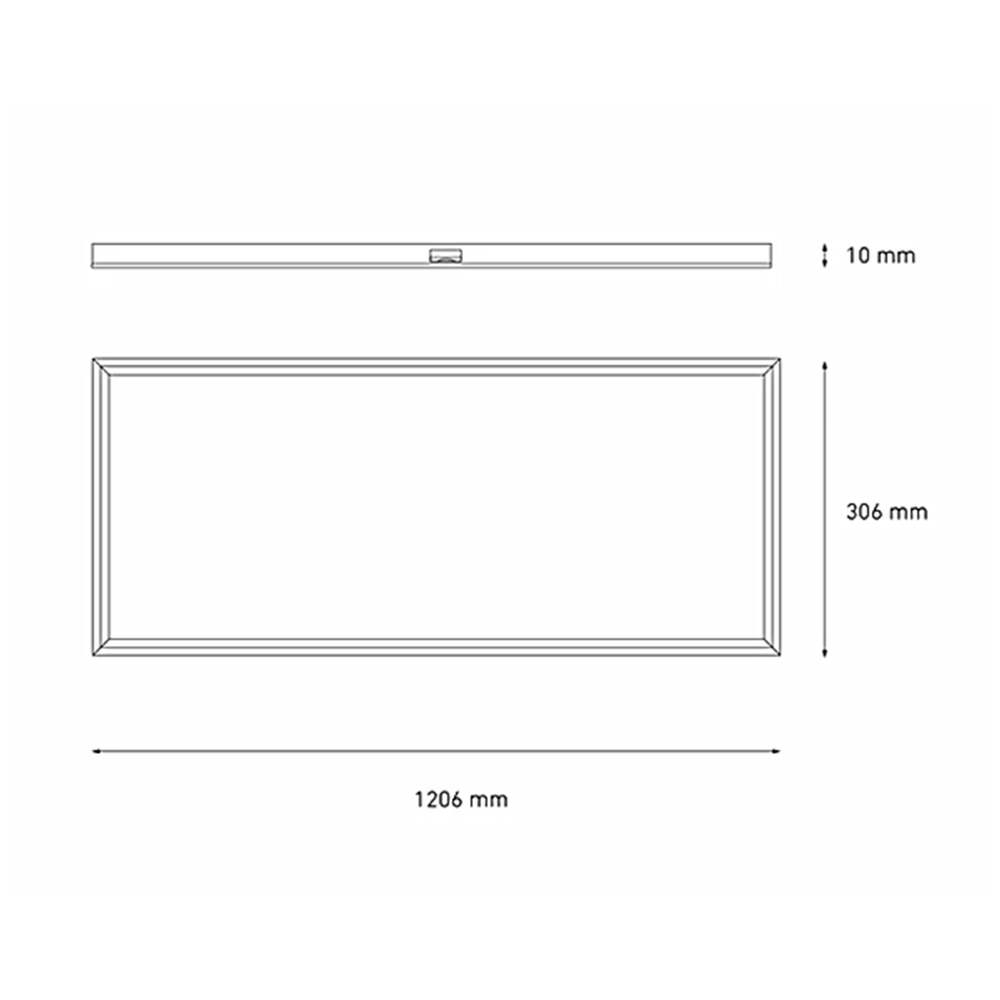 PANEL LED EMPOTRAR/SUSPENDER 34W/100-240V. 30X120 STD BLANCO 4000K LUZ NEUTRA ELECTROMAG