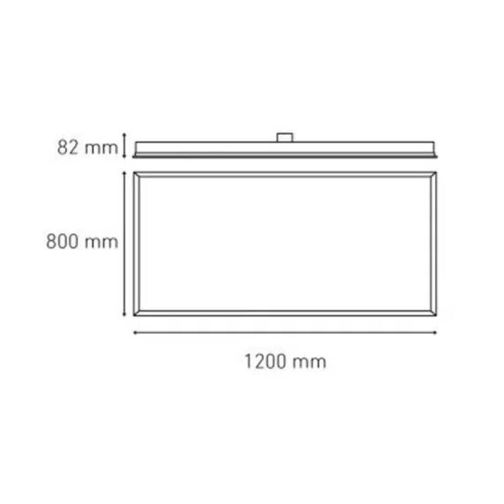 LUMINARIA CUBIC SOFT 60X120 V4 60W/100-240V. LUZ FRIA 4000K BLANCO ELECTROMAG