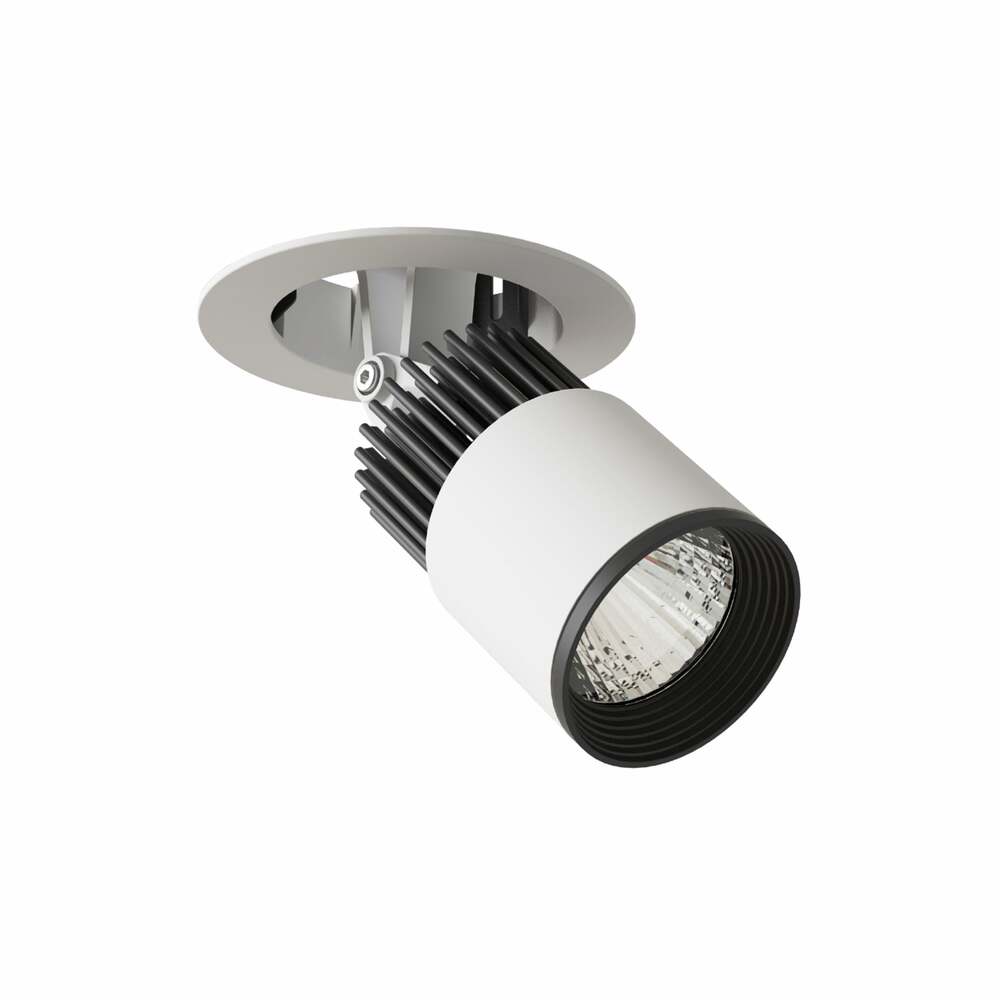 LUMINARIO LED EMPOTRAR 12W/100-305V. 24 C12-E NEGRO 4000K LUZ NEUTRA ELECTROMAG
