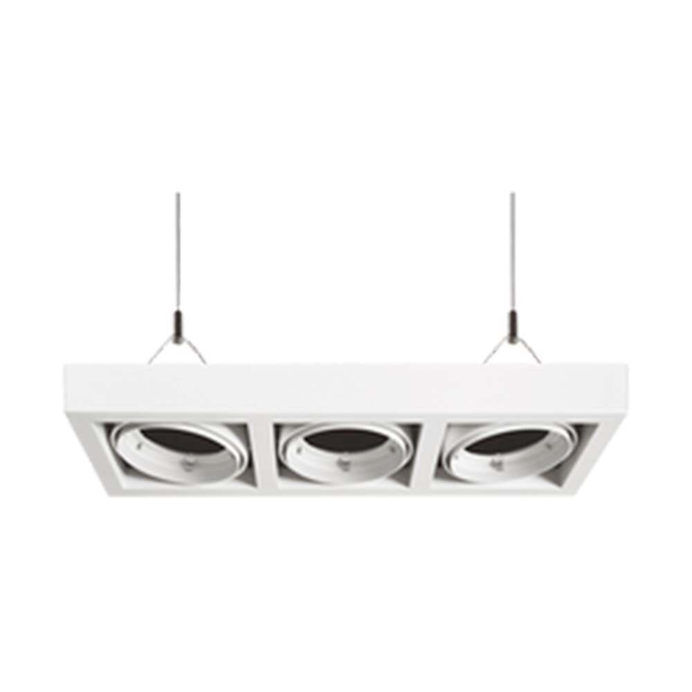 LUMINARIO ALPHA SUSPENDIDO III LED BLANCO *** NO INCLUYE LAMPARA *** ELECTROMAG