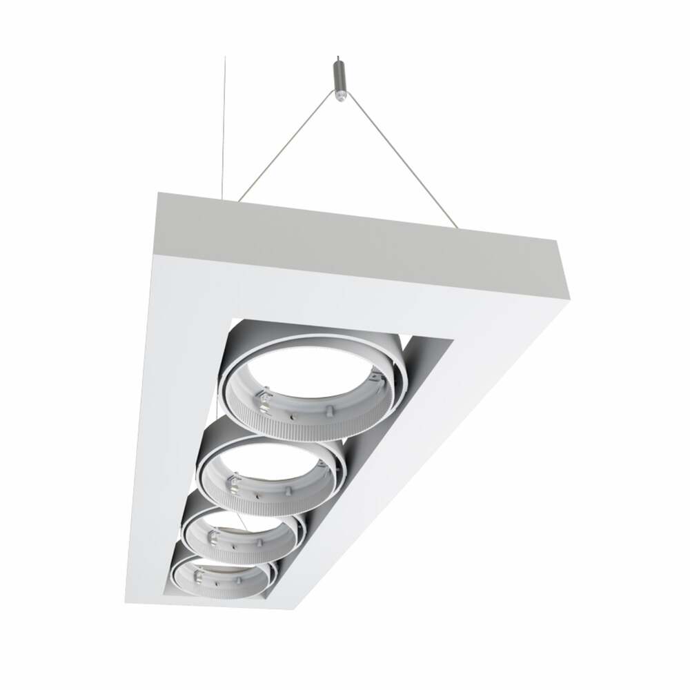 LUMINARIO ALPHA SUSPENDIDO IV L LED BLANCO *** NO INCLUYE LAMPARA *** ELECTROMAG