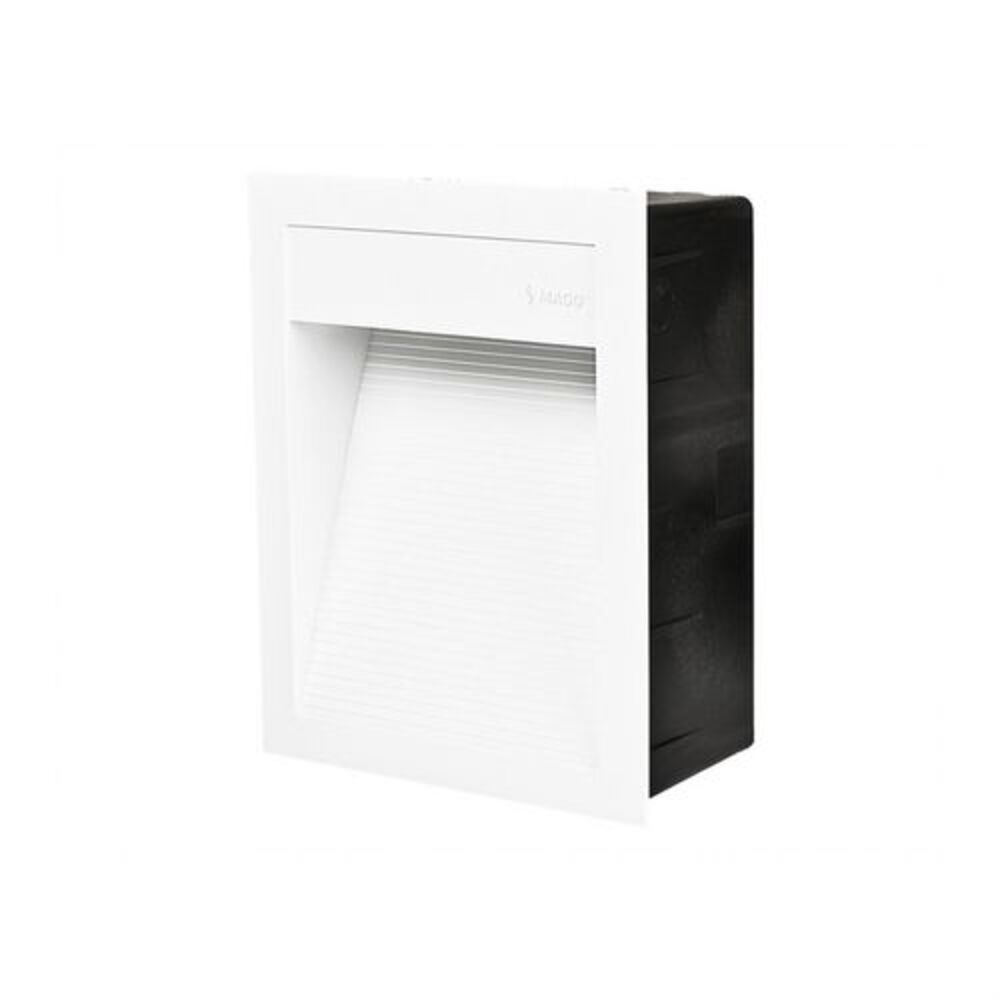 LUMINARIO LED CUADRADO EMPOTRAR/SOBREPONER SW 20 1.6W/100-240V. BLANCO 2700K LUZ CALIDA ELECTROMAG