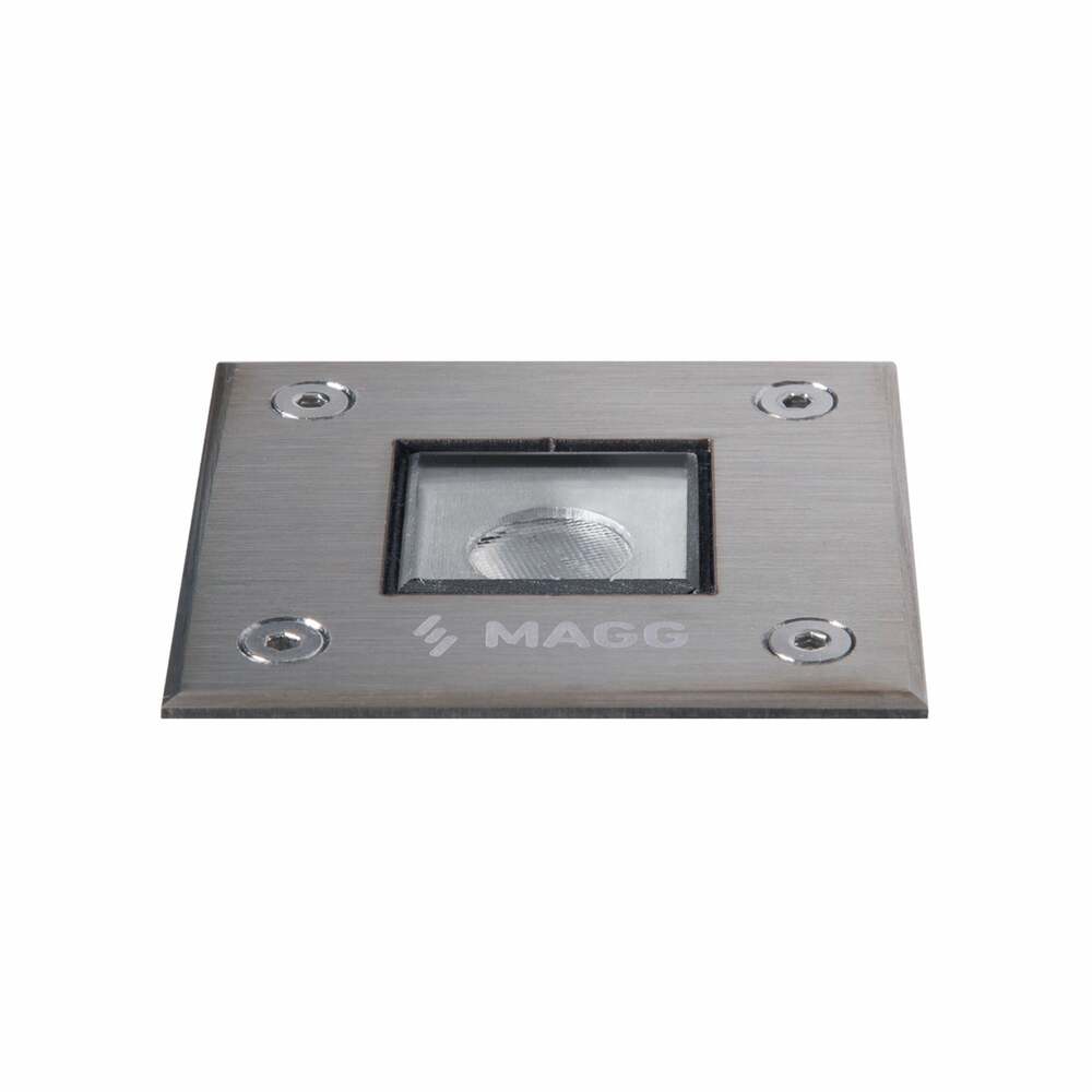 LUMINARIO LED EMPOTRAR PISO EP 60 SQ 1W/100-240V. 18 2700K. LUZ CALIDA ELECTROMAG