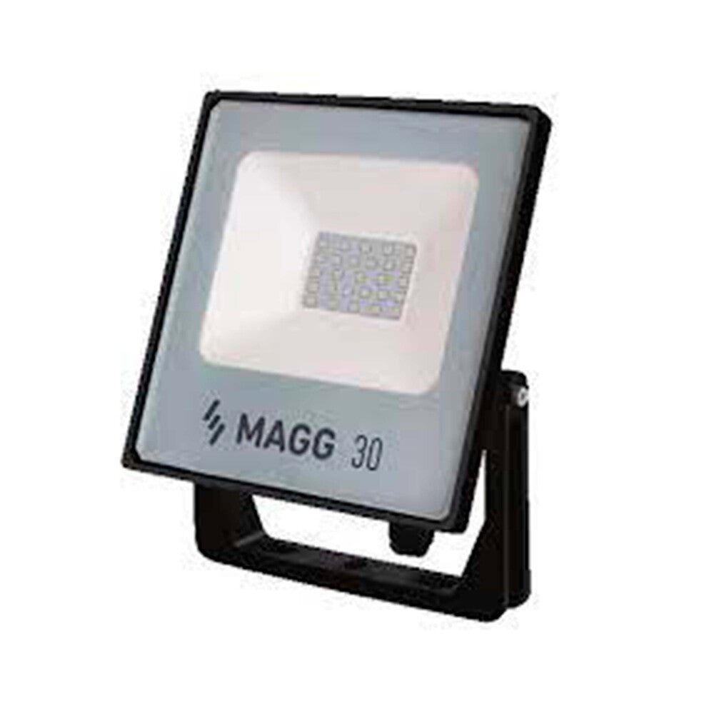 LUMINARIO LED PROYECTOR SOBREPONER SEC 30 30W/100-240V. NEGRO 6000K LUZ DE DIA ELECTROMAG