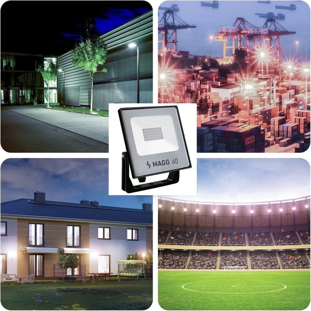 PROYECTOR SEC 60W 85-140V 6000K COLOR NEGRO MCA MAGG