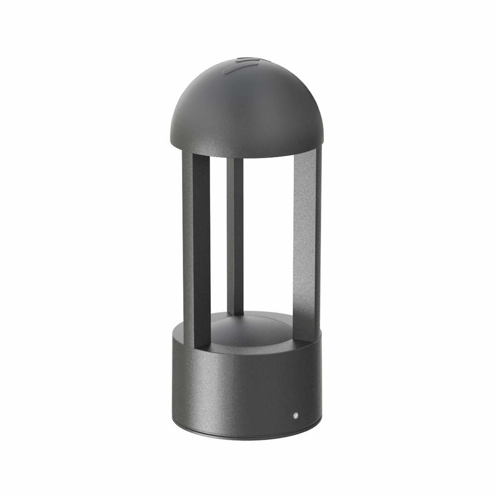 LUMINARIO LED EMPOTRADO PISO BOLLARD VENECIA DOMO 200 6.5W/100-305V. GRIS 3000K LUZ CALIDA ELECTROMAG