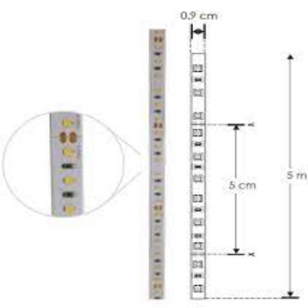 TIRA EXTRAPLANA LED 2216 BLANCA 5MT 120 LEDS POR METRO 9.6W POR METRO 120 CON AUTOADHESIVO 3M CRI90 DOBLE CARA 24V IP20 ILUMILEDS ***REQUIERE FUENTE TIPO CP O FP***