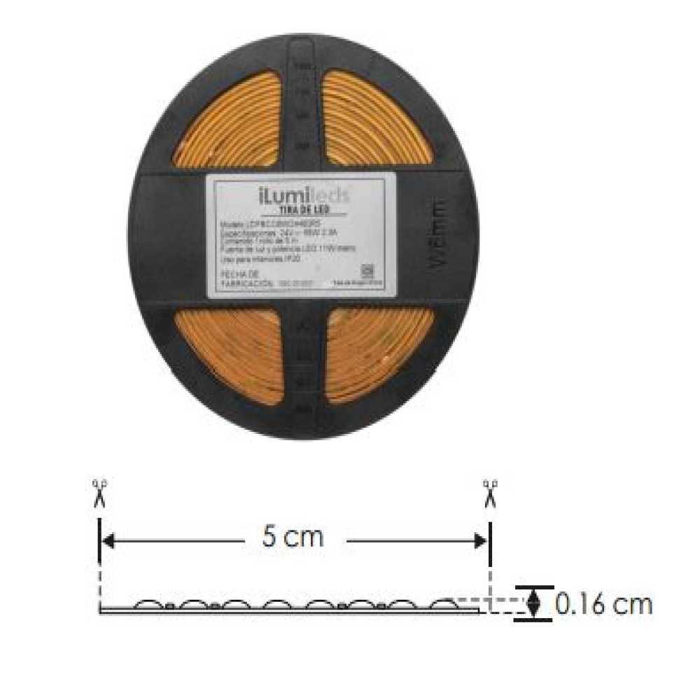 TIRA EXTRAPLANA LED 15W X MT RGB 160 LEDS X MT 120G IP20 ILUMILEDS