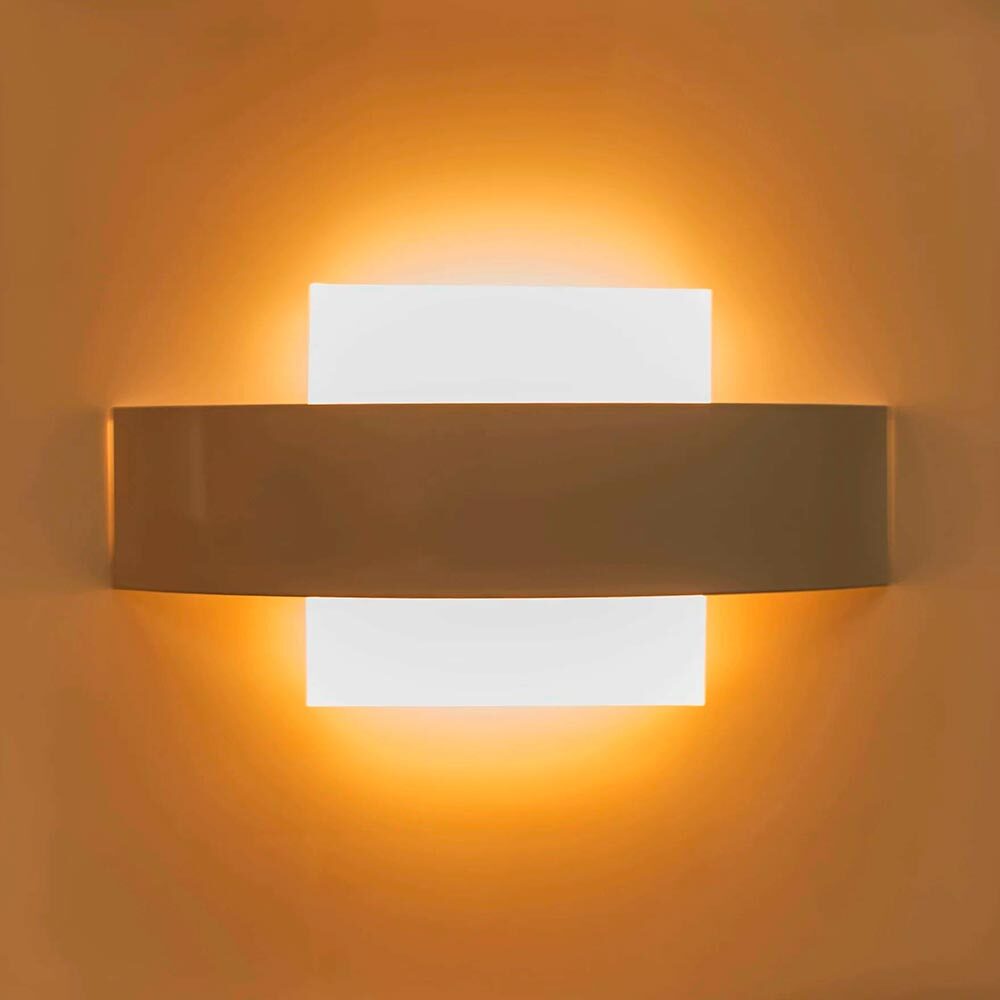 LUMINARIO SOBREPONER PARED 5W/85-265V. ACERO ACRILICO BLANCO IP20