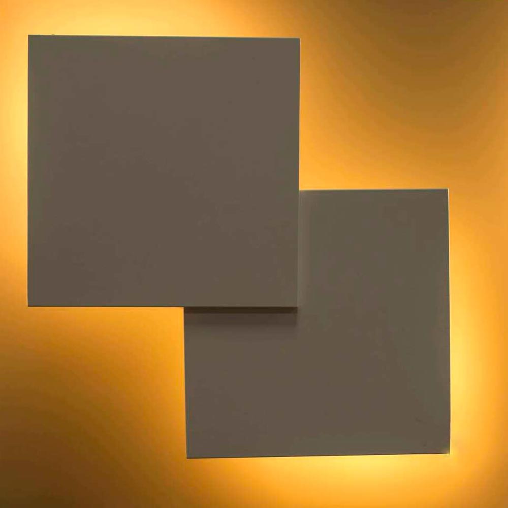 LUMINARIO DE PARED SOBREPONER LED BLANCO 6W BLANCO CALIDO SIMETRICO SALIDA DE LUZ INDIRECTA TRASERA 85-265V IP20 ILUMILEDS***HAE2025***