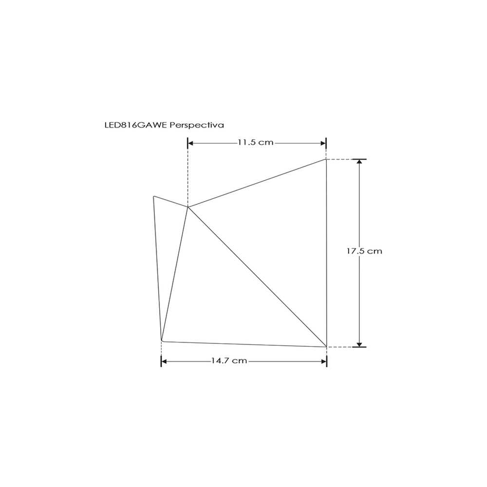 LUMINARIO DE PARED SOBREPONER LED NEGRO 7W BLANCO CALIDO SIMETRICO SALIDA LUZ INDIRECTA SUPERIOR 100-240V IP54 ILUMILEDS