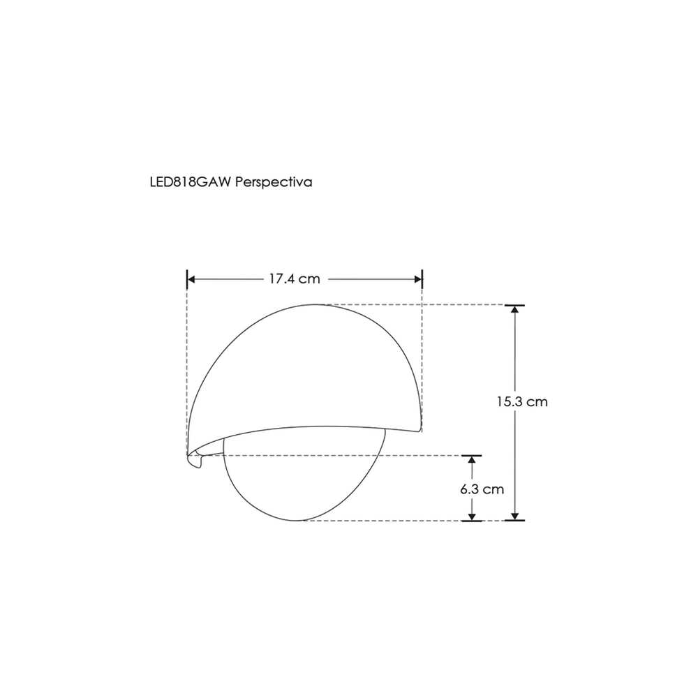 ARBOTANTE CIRCULAR BLANCO 10W 120 IP54 BLANCO CALIDO ILUMILEDS***HAE2025***