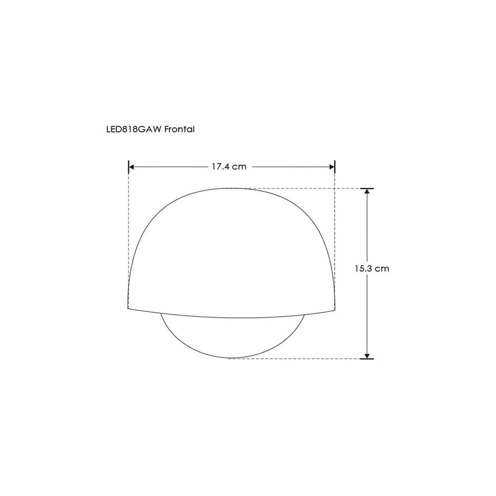 ARBOTANTE CIRCULAR BLANCO 10W 120 IP54 BLANCO CALIDO ILUMILEDS***HAE2025***