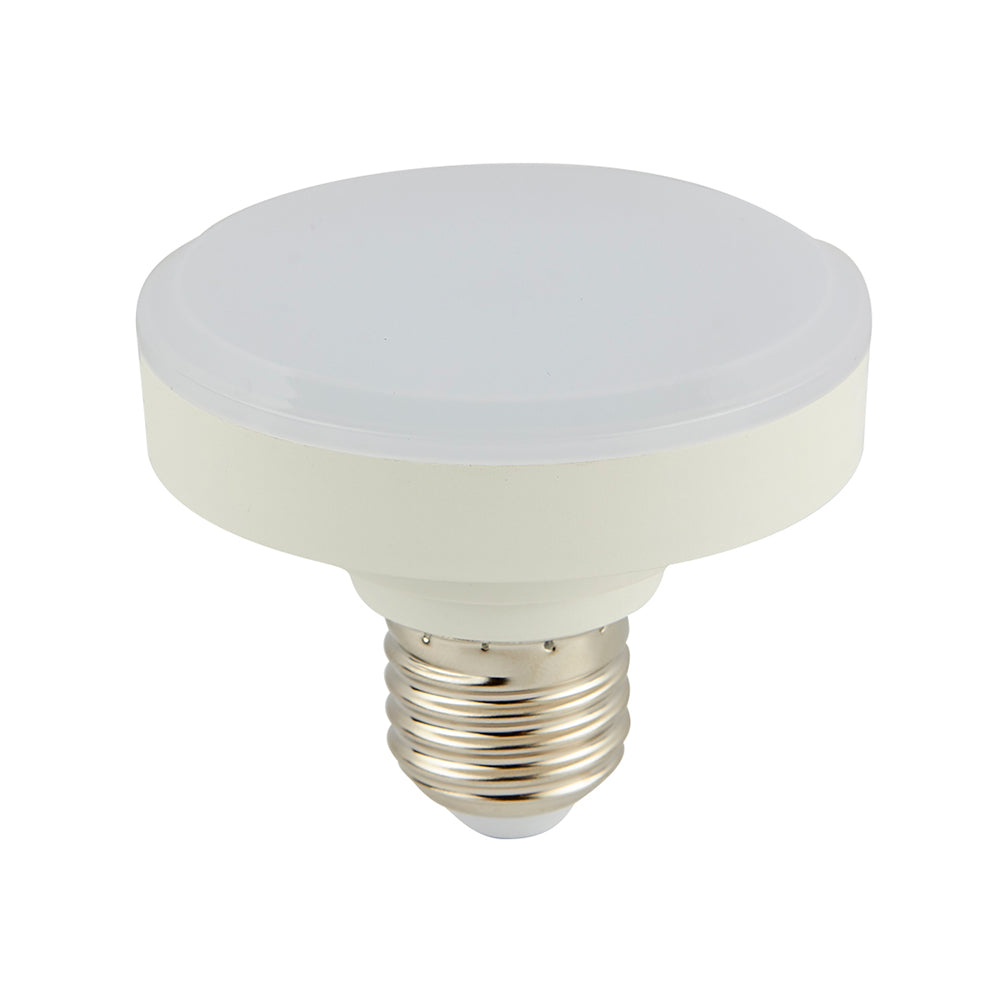 KIT DE 6 FOCOS LED CIRCULARES 9W LUZ DE DIA BASE E-27 COLOR BLANCO TECNOLITE