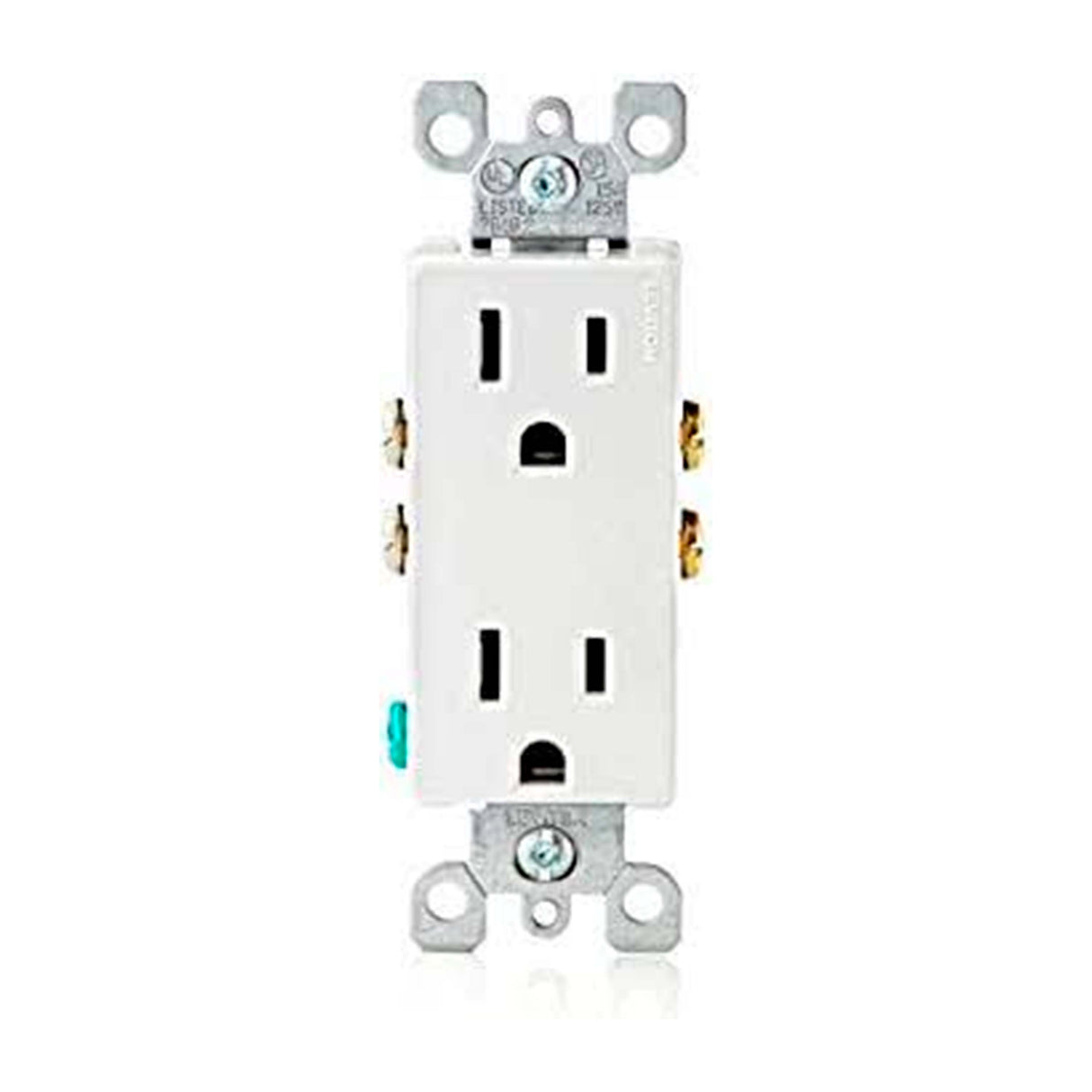 CONTACTO DUPLEX DECORA BLANCO 2P/3H 15A/125V RESIDENCIAL 05325-00W LEVITON