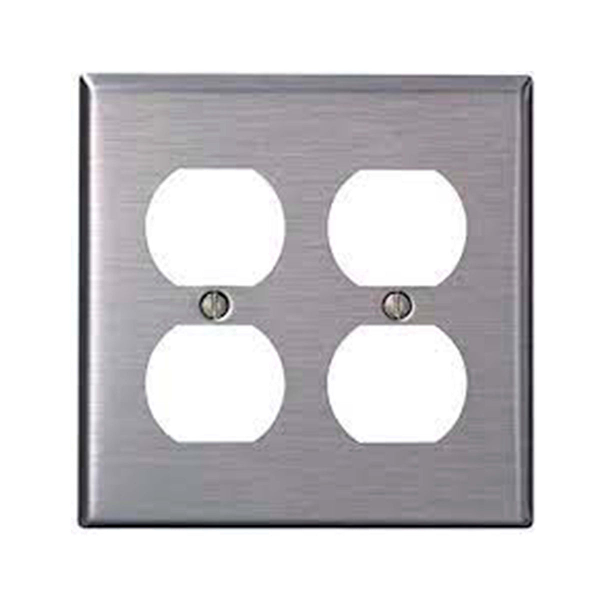 PLACA DOBLE DUPLEX ALUMINIO ANODIZADO 84016-040 LEVITON