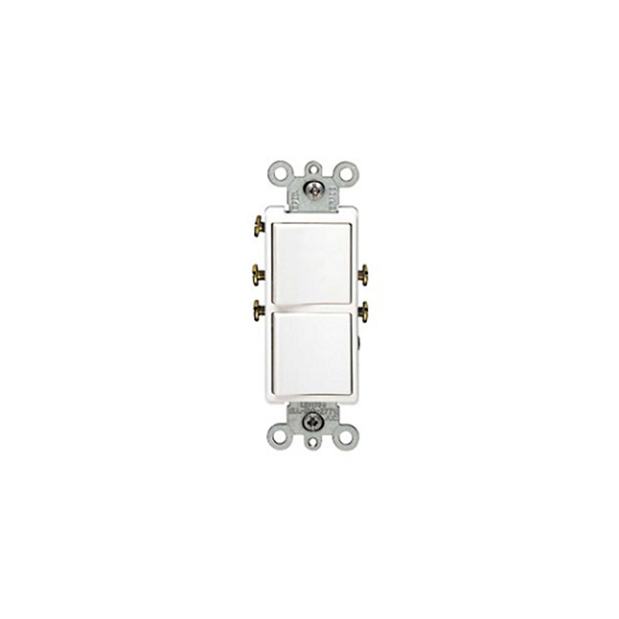 APAGADOR DECORA DUPLEX BALANCIN 15A. 120/277V. BLANCO 05634-00W LEVITON