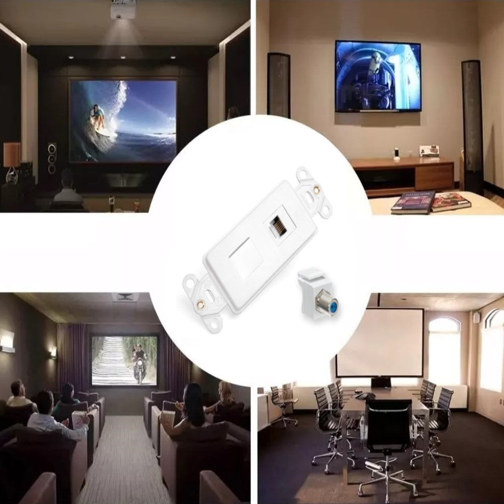 JACK TELEF. Y COAXIAL TV 41658-00W LEVITON