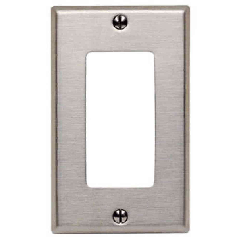 PLACA DECORA ACERO INOX. 84401-040 LEVITON *** OFRECER 84401-A40 O 93401-BOX ***