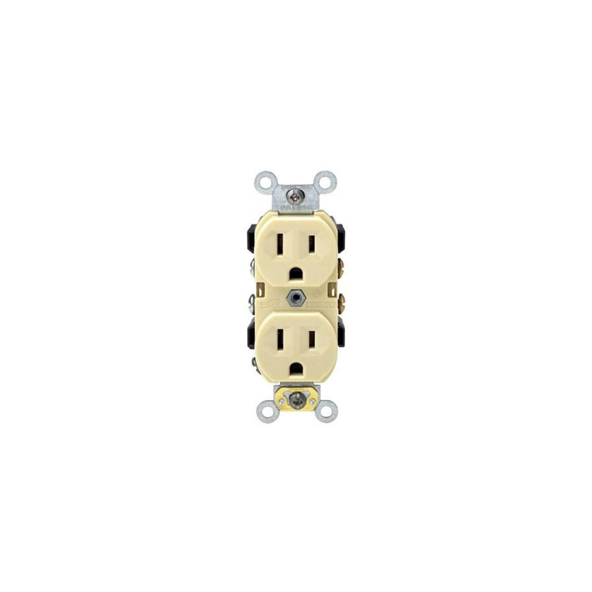 CONTACTO DUPLEX MARFIL 2P-3H 15A/125V. CABLEADO POSTERIOR O LATERAL 0BR15-00I LEVITON