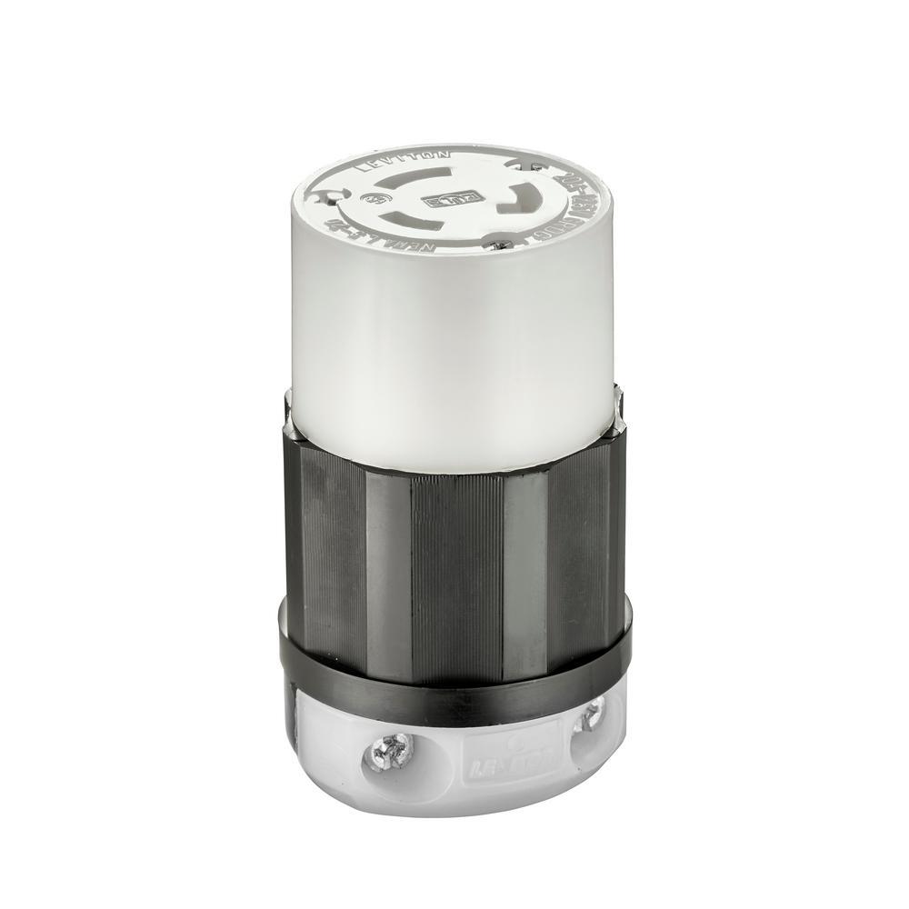 CONTACTO COLGANTE MEDIA VUELTA 2P-3H 20A/125V. 02313-000 LEVITON