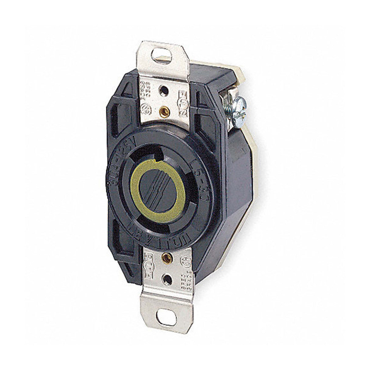 CONTACTO FIJO 2P-3H 30A/125V. CONEXIÓN A TIERRA 02610-000 LEVITON *** OFRECER HBL2610 O AHL530R ***