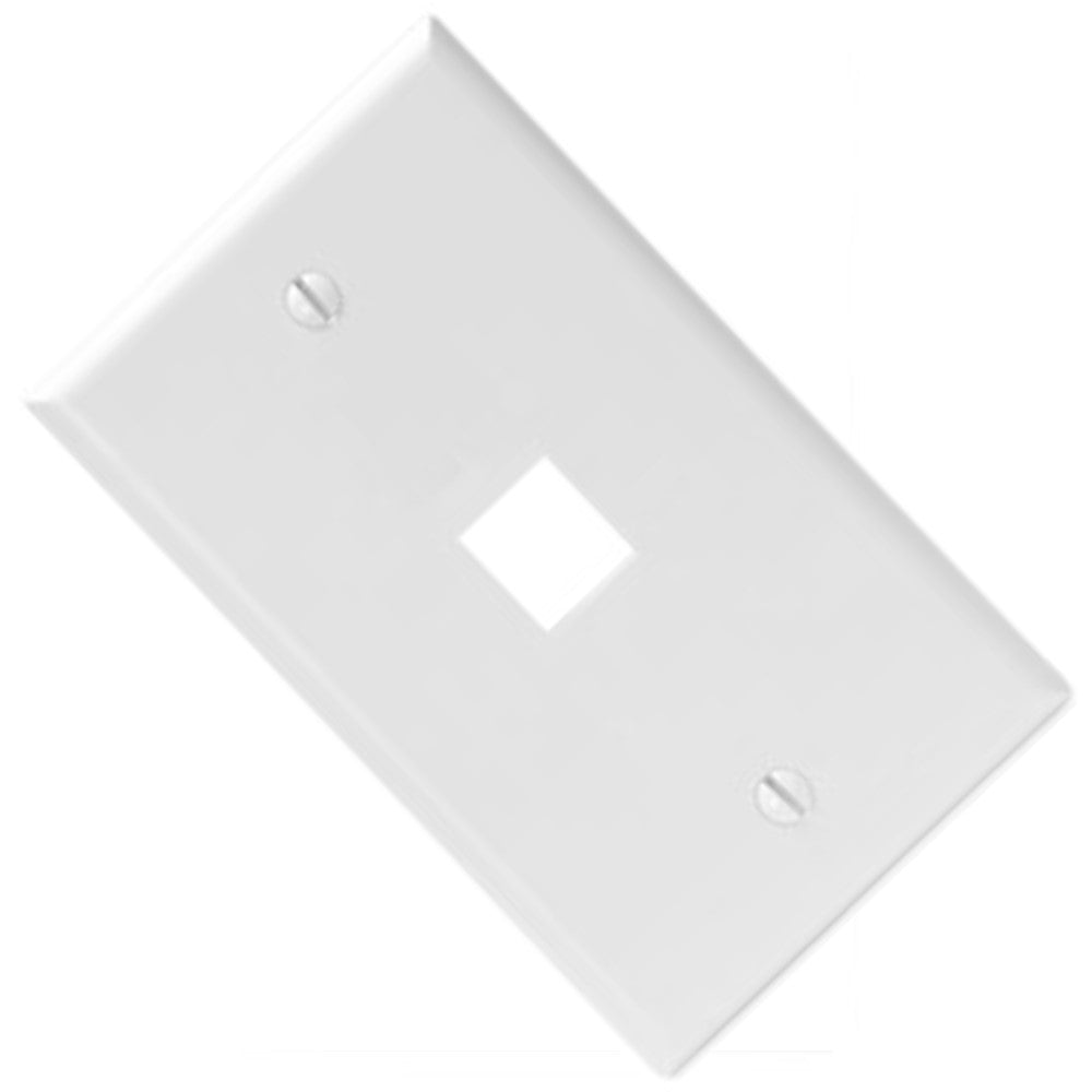 PLACA QUICK PORT BLANCA 1 PUERTO 41080-1WP LEVITON