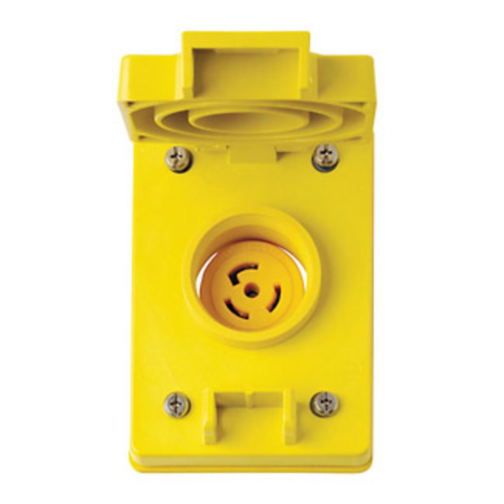 RECEPTACULO WETGUARD CON TAPA Y SELLO MEDIA VUELTA 15A/125V. 2P-3H 65W47-000 LEVITON